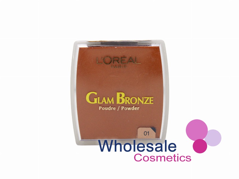 6 x L'Oreal Glam Bronze Bronzing Powder  - 01 GOLDEN SUN